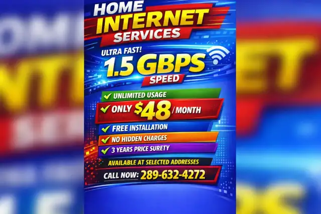 Rogers Fast Home Internet – 1.5 Gbps Speed | Only $48/Month!