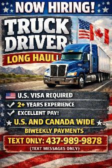 Professional Truck DRiver Only