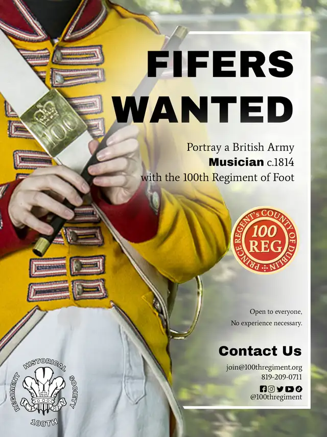 HAVE FUN WITH HISTORY AND FIFE WITH THE 100TH!