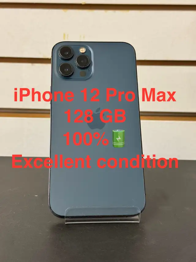 iPhone 12 Pro Max 128 GB 100% bh and excellent condition