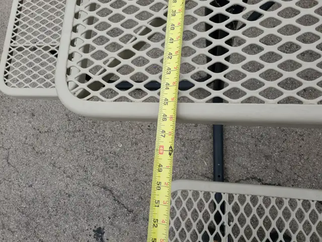 COMMERCIAL OUTDOOR RUBBER COATED EIGHT SEAT/TABLE - Photo 6