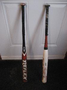 2 Easton aluminum softball bats