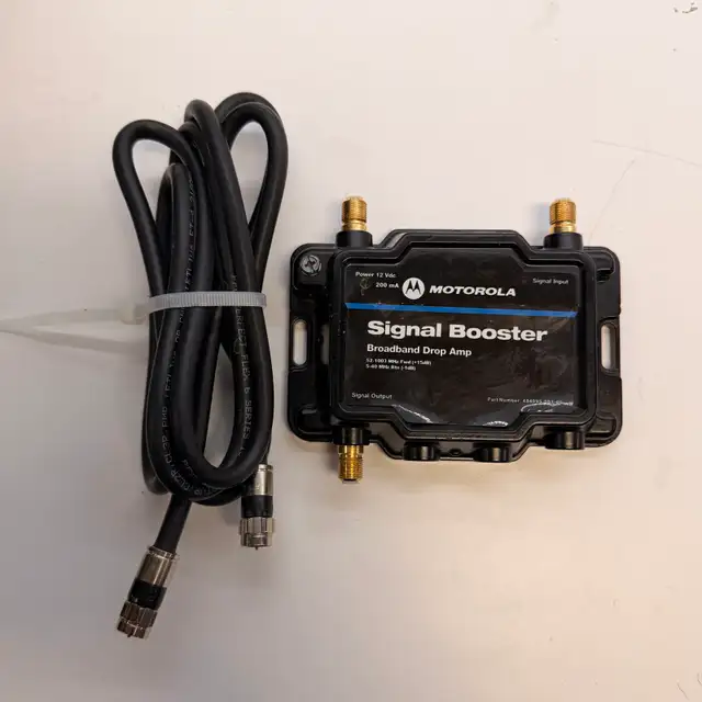 Motorola Signal Booster Broadband Drop Amp Cable TV Amplifier