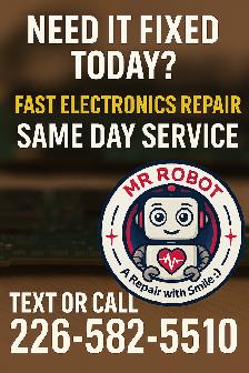 Need It Fixed Today? Fast Electronics Repair Service