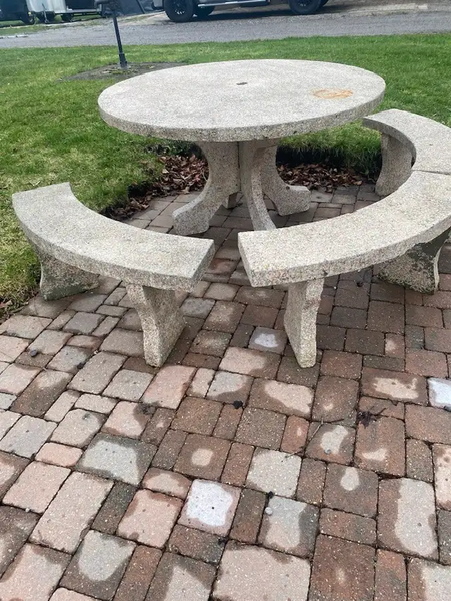 Concrete Patio Set