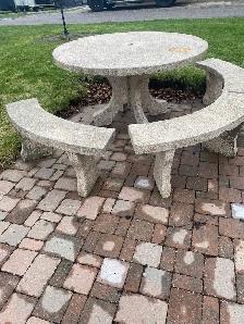 Concrete Patio Set