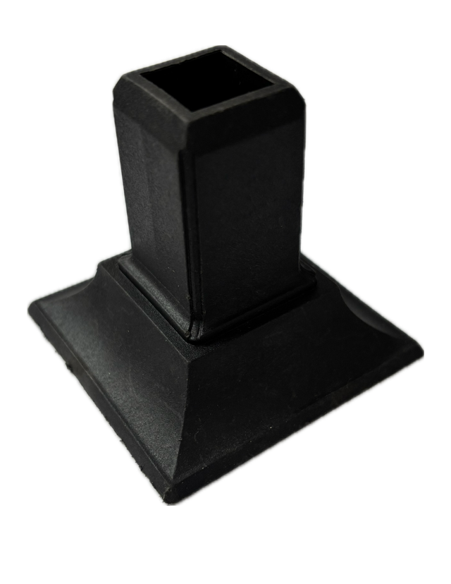 Black Plastic Square Post Shoes