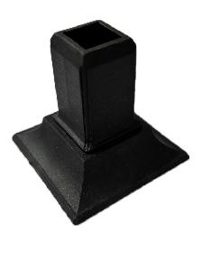 Black Plastic Square Post Shoes