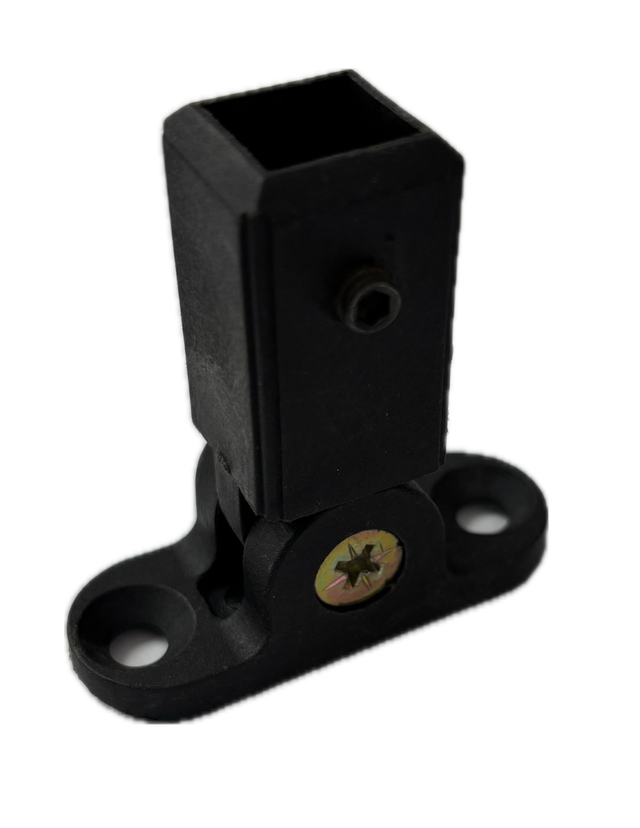 Black Plastic Square Post Shoes - Photo 2