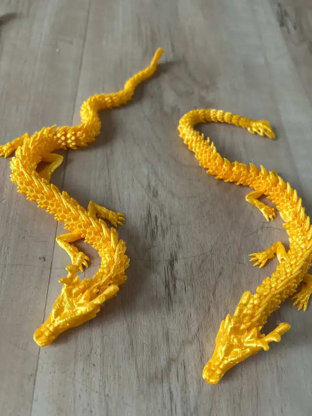 3D printed yellow dragons - Photo 3