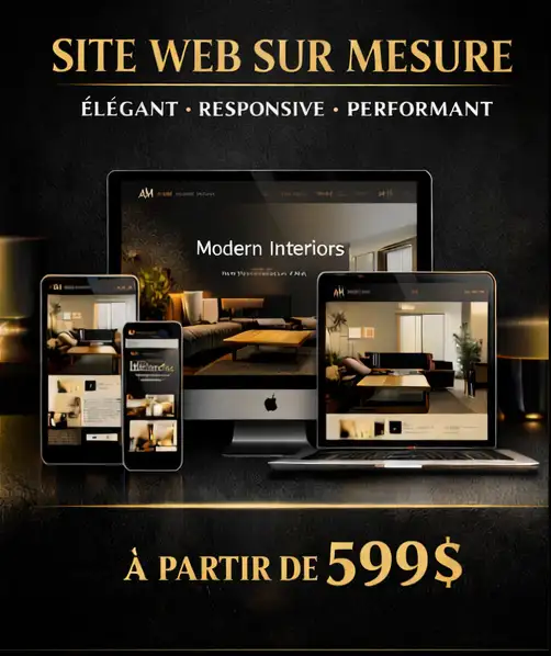 Création de site web PRO dès 599$ | Design haut de gamme   SEO - Photo 2