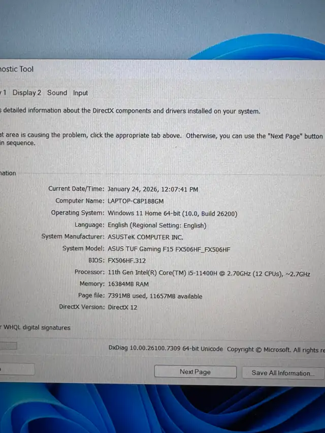 Asus Tuf Gaming F15 Gaming Laptop - Photo 4