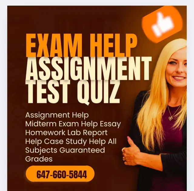 Online Exam Help Assignment Help Quiz Help All Courses 100% Pass