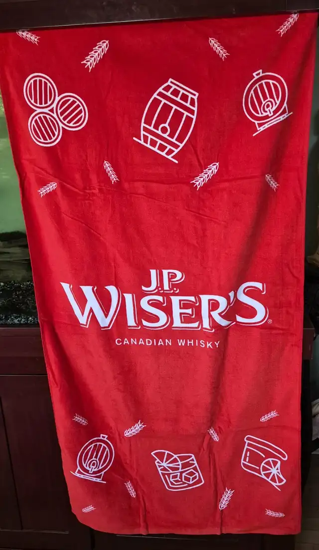 J.P. WISER’S WHISKEY BAR BANNER – LARGE 52' – MAN CAVE DÉCOR $20