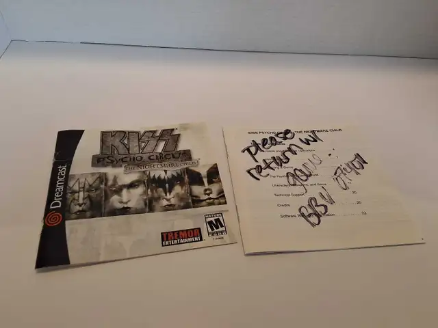 Sega Dreamcast Kiss Psycho Circus Nightmare Child - Photo 3