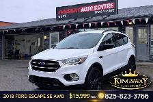 2018 FORD ESCAPE SE – 1.5L TURBO – AWD -80,123 KM -ACCIDENT FREE