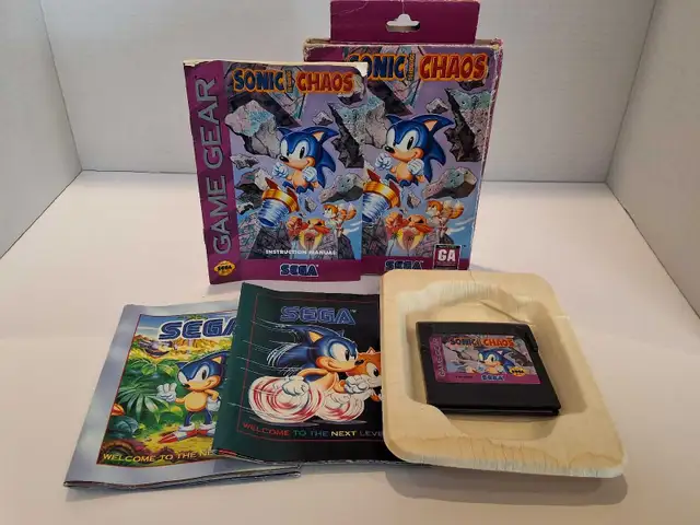 Sega Gamegear Sonic The Hedgehog Chaos Complete