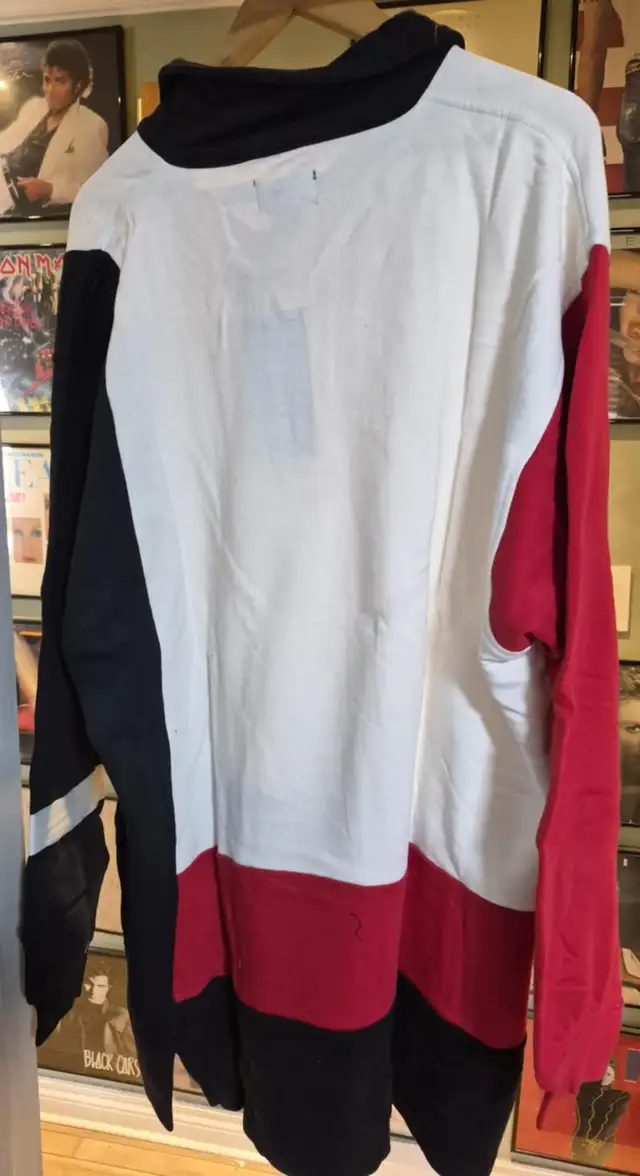 MEN’S XL QUARTER-ZIP LONG SLEEVE–WHITE/BLACK/RED–NEW – 2 FOR $15 - Photo 3