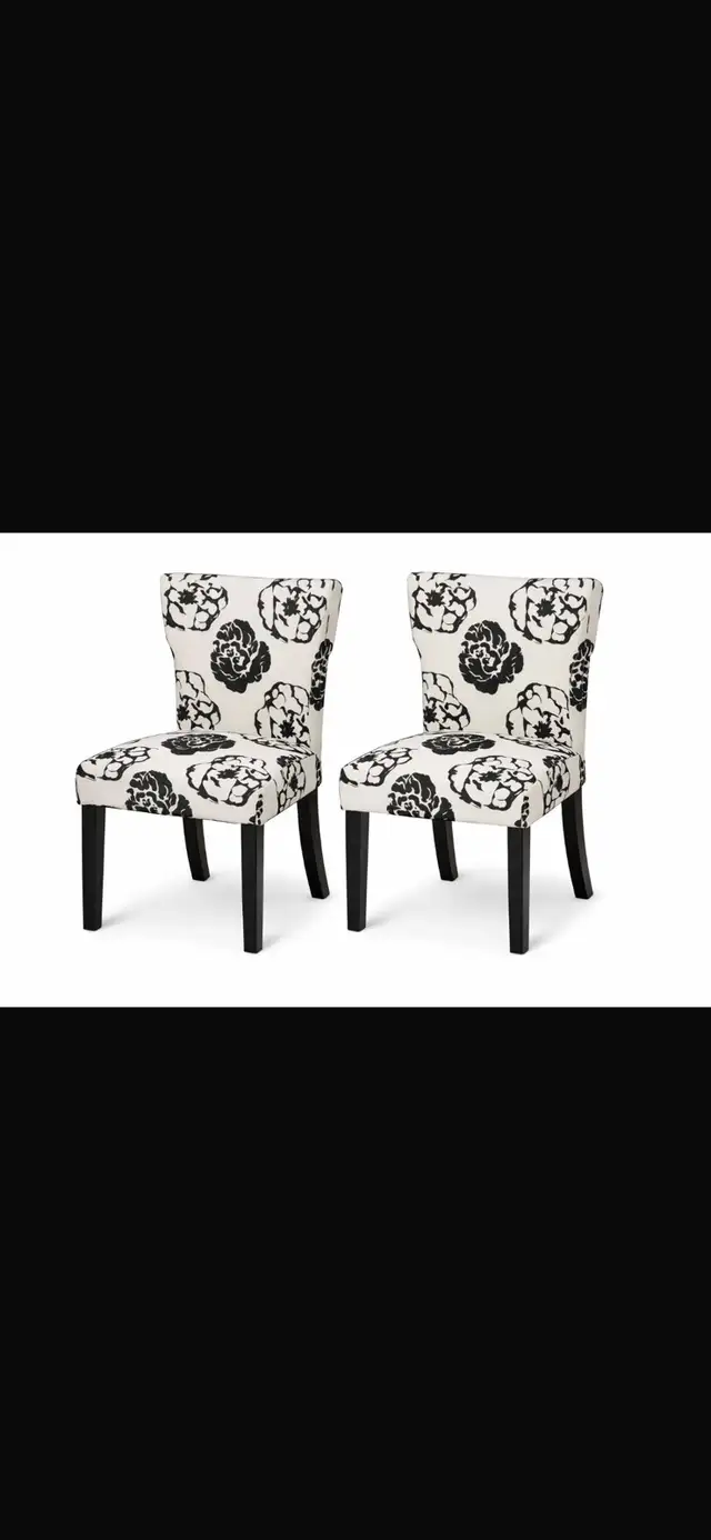 Elegant Floral Pattern Chairs