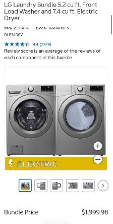 LG Washer Dryer Set Huge Discouount