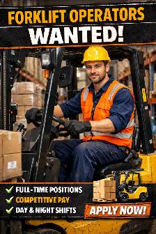 Forklift Operator (Mississsauga)