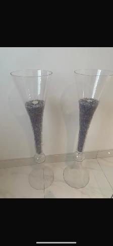 Elegant Tall Glass Vase