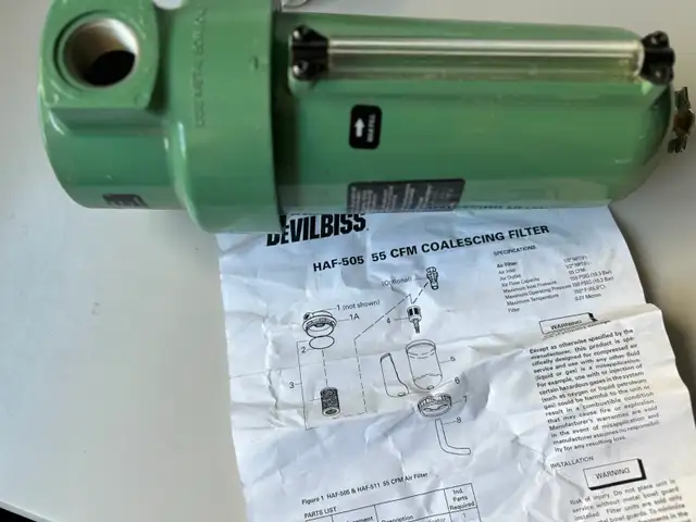 ONE NEW LUBRICATOR, AIR LINE, MIST/FEMALE/HI-CAP/TRANSP - Photo 3