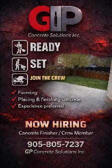 Concrete worker needed