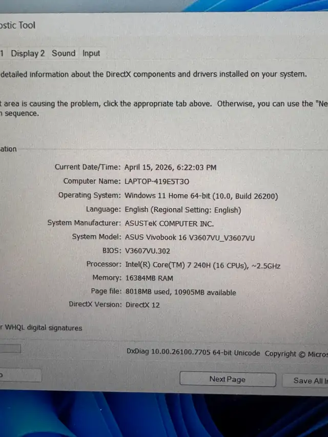 ASUS V16 16' Gaming Laptop - Photo 3