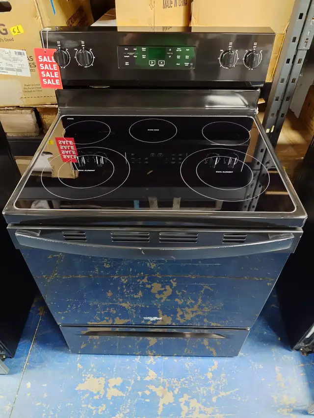 Whirlpool '30' Black Freestanding Electric Range on Sale‼️