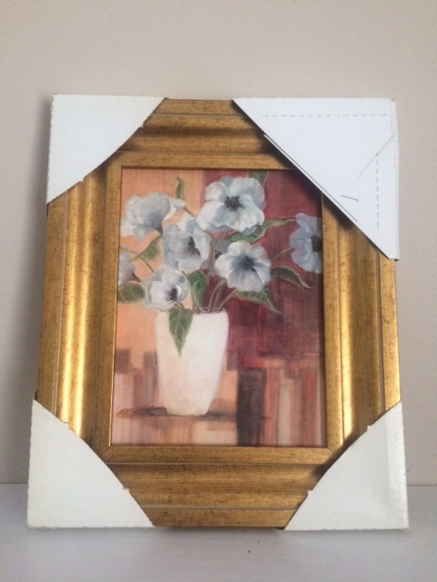 CADRE NEUF GOLD 10'X12'DANS ENBALAGE AVEC BOUQUET FLEURS $20.00 - Photo 2