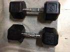 25 lb rubber coated Dumbbells