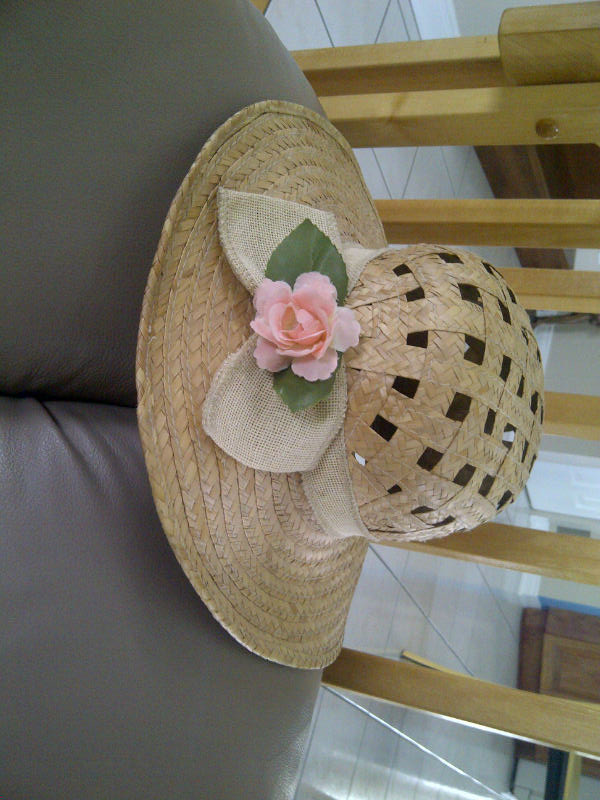 BEAU CHAPEAU EN PAILLE NEUF 21'TOUR TETE FEMME OU ADO: $10.00 - Photo 3