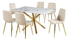 DAINING TABLE (BRAND NEW) SET WITB CHAIRS FOR SALE...???