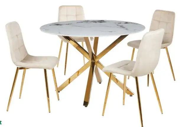 Golden Legs (Brand new) Daining set with Chairs For sale...!!