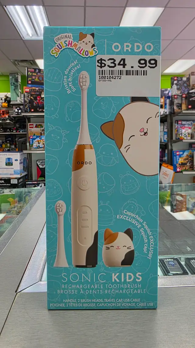 Ordo Squishmallow Kids Rechargeable Toothbrush - BRAND NEW