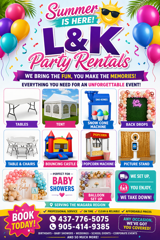 Party rental services