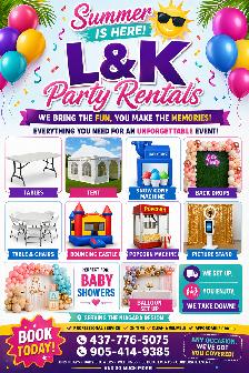 Party rental services