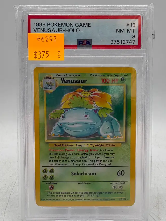 PSA Graded 1999 Holo Pokemon Cards - Photo 9