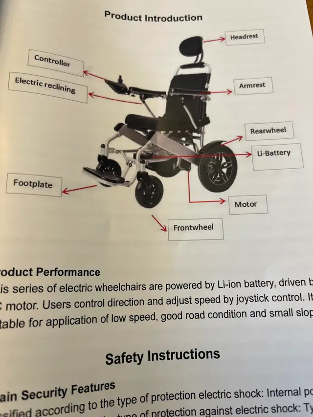 Vevor electric wheelchair - Photo 3