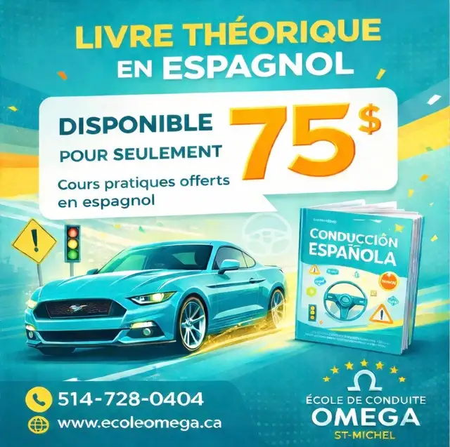 Libro en español para el examen téorico de la SAAQ