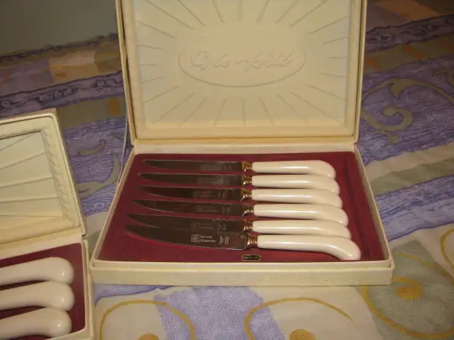 GLO - Hill vintage carving set plus steak knife set , - Photo 4
