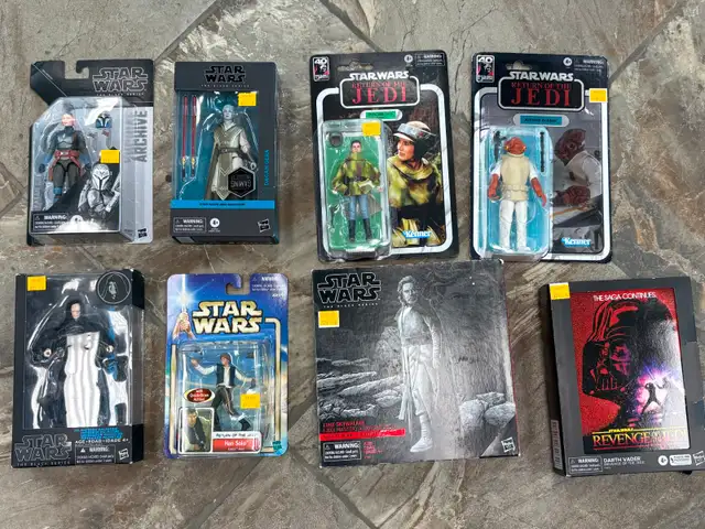 Variety of NEW Star Wars Collectable Toys