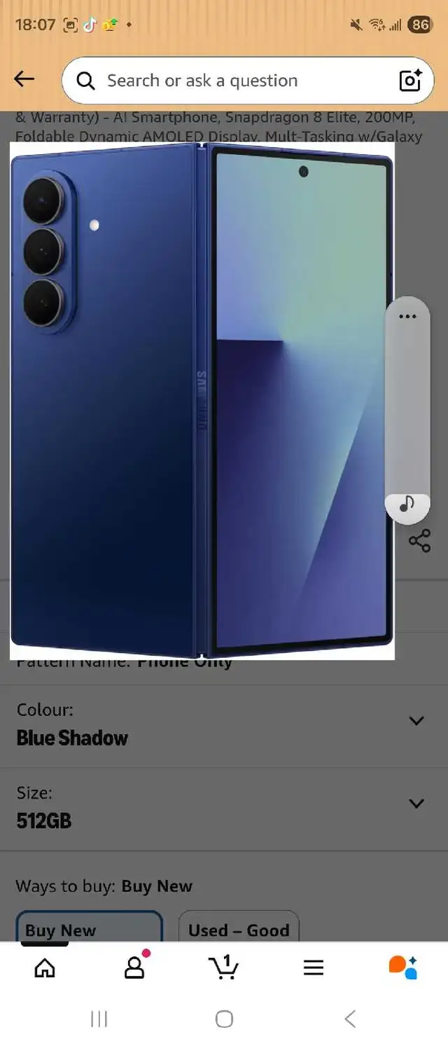 Samsung galaxy Z fold 7 for sale