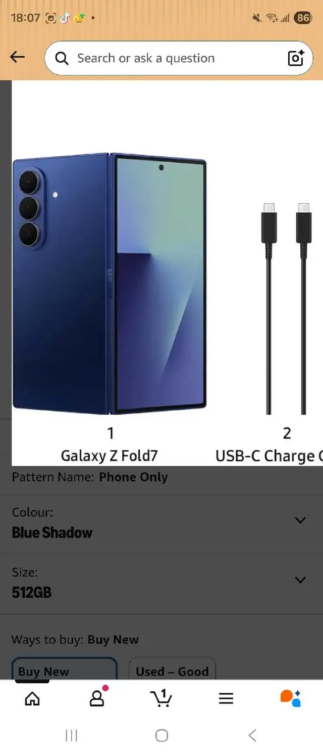 Samsung galaxy Z fold 7 for sale - Photo 2