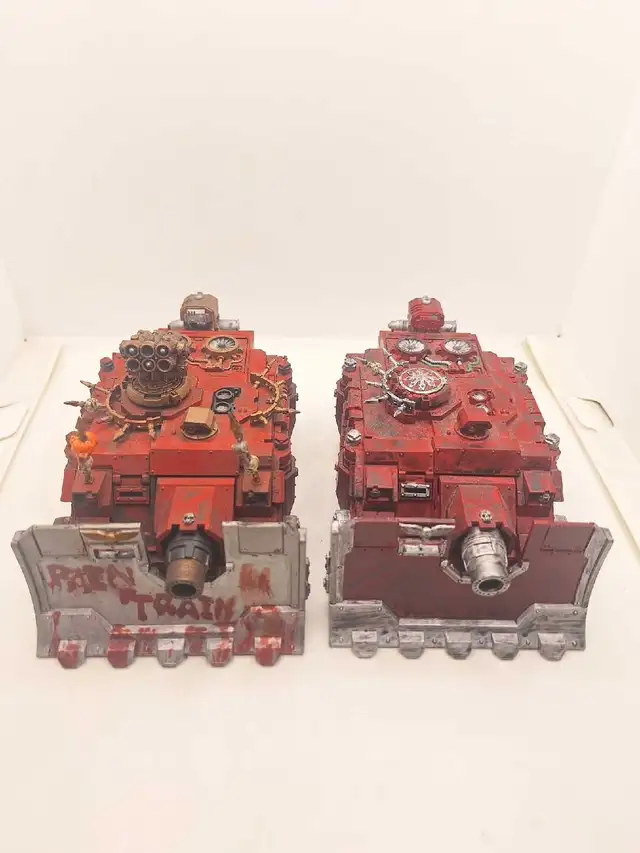 Warhammer 40k 2 World Eaters Battle Ready Vindicators 60$ each