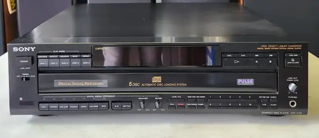 RARE SONY CDP-C725 CD PLAYER WITH EQUALIZER & REMOTE - Photo 2