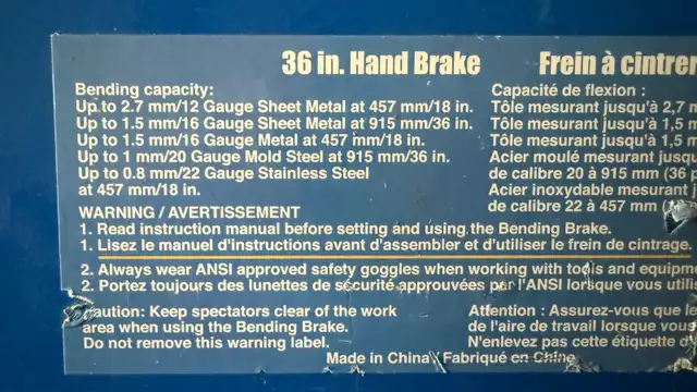 36" Metal Bending Brake with Stand - Photo 2