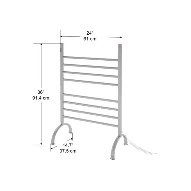 Ancona Essentia 8 Bar Towel Warmer 2115636 - Photo 2