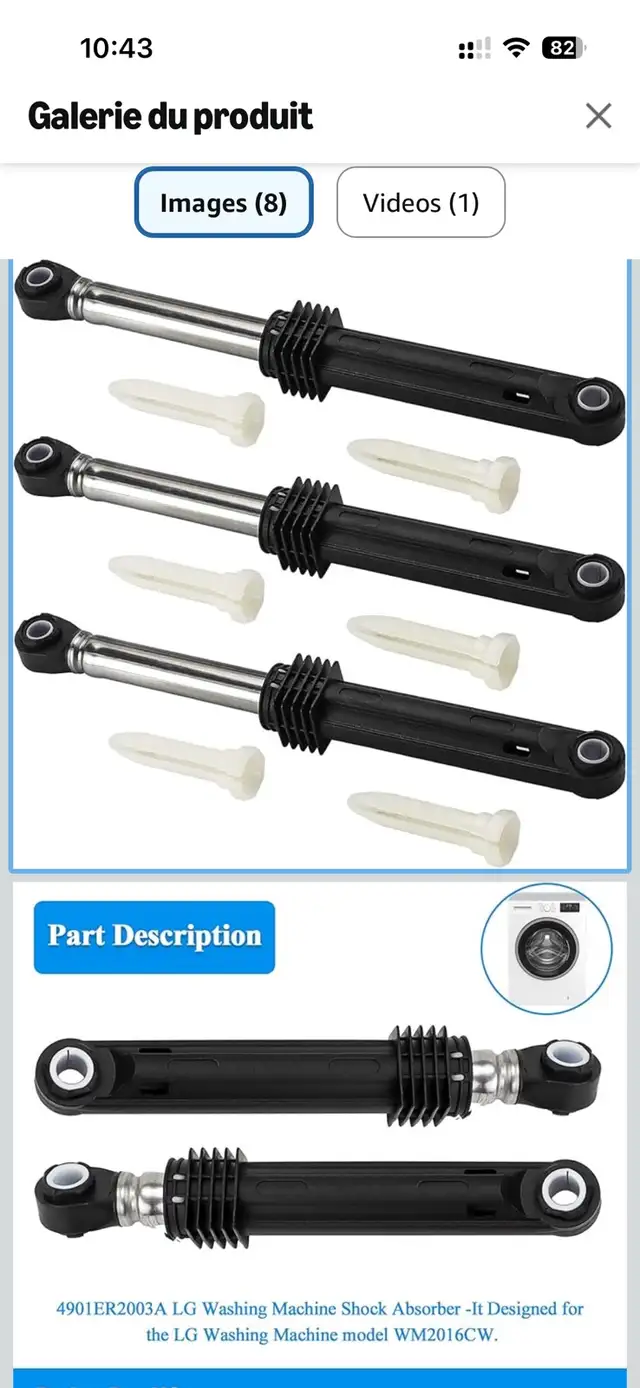 Pièces pour Laveuse sechseuse Samsung -LG - Photo 4